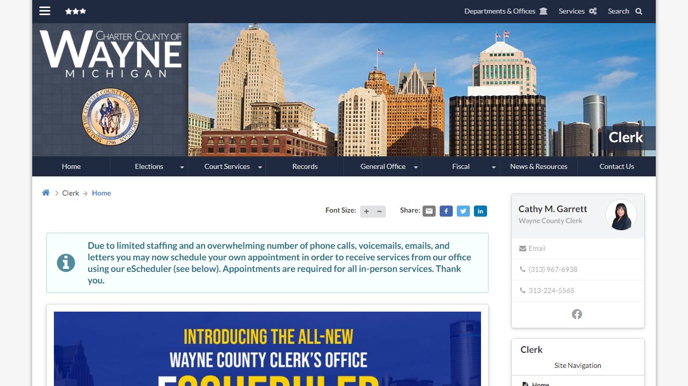 Home | Clerk - Wayne County, Michigan